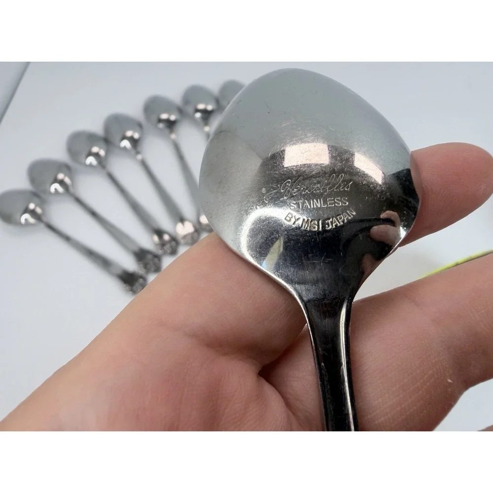 Versailles by MSI Japan Stainless Steel Set of 9 Oval Soup Spoons 7 3/8